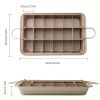 1pc Kitchen Baking Utensils Solid Bottom Brownie Baking Pan Square Non-stick Cake Mold Thickened Household Kitchen Baking Accessories