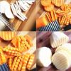 Stainless Steel Potato Chip Wavy Cutter Dough Vegetable Fruit Crinkle Wavy Knife Chopper Cutter French Fry Maker Kitchen Gadgets