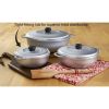 3Pieces Colombian Cast Aluminum Caldero or Dutch Oven Set with Lid