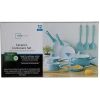 12pc Ceramic Cookware Set, Blue Linen