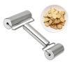 1pc, Baker Roller, 360 Degree Rolling Baker Roller, Stainless Steel Roller For Baking, Creative Stainless Steel Dough Roller, Non-stick Pastry Roller,