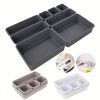 8pcs Home Drawer Organizer; Multipurpose Plastic Storage Box; Tableware Storage Container; Medicine Box; Office Supplies Storage & Organization; Free